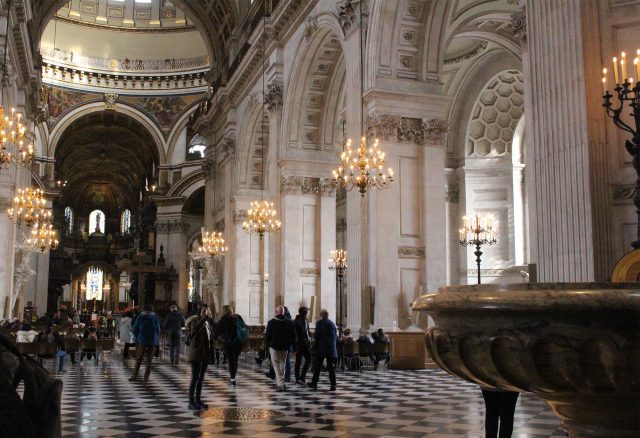 The inside of St. Paul's Cathedral